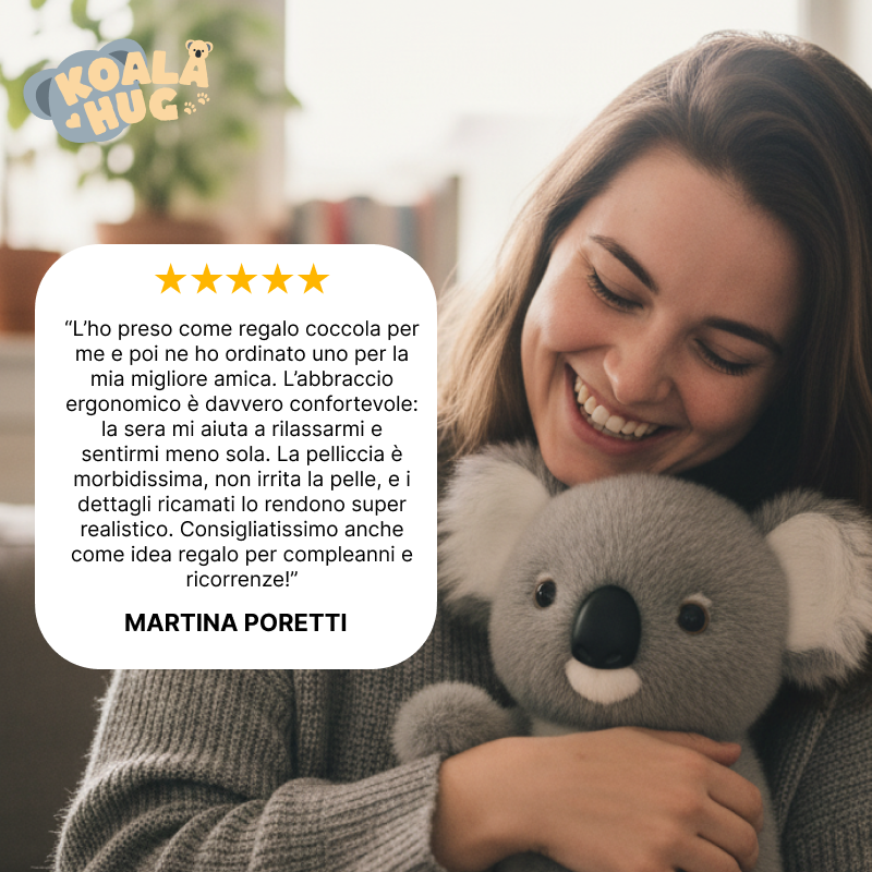 Koala Hug - Il Koala TERAPEUTICO studiato per la calma.